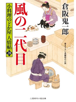 cover image of 風の二代目　小料理のどか屋 人情帖28